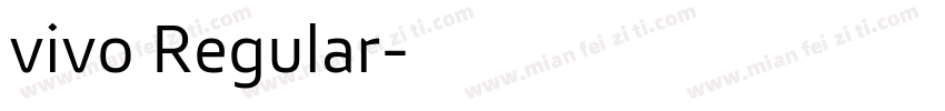 vivo Regular字体转换